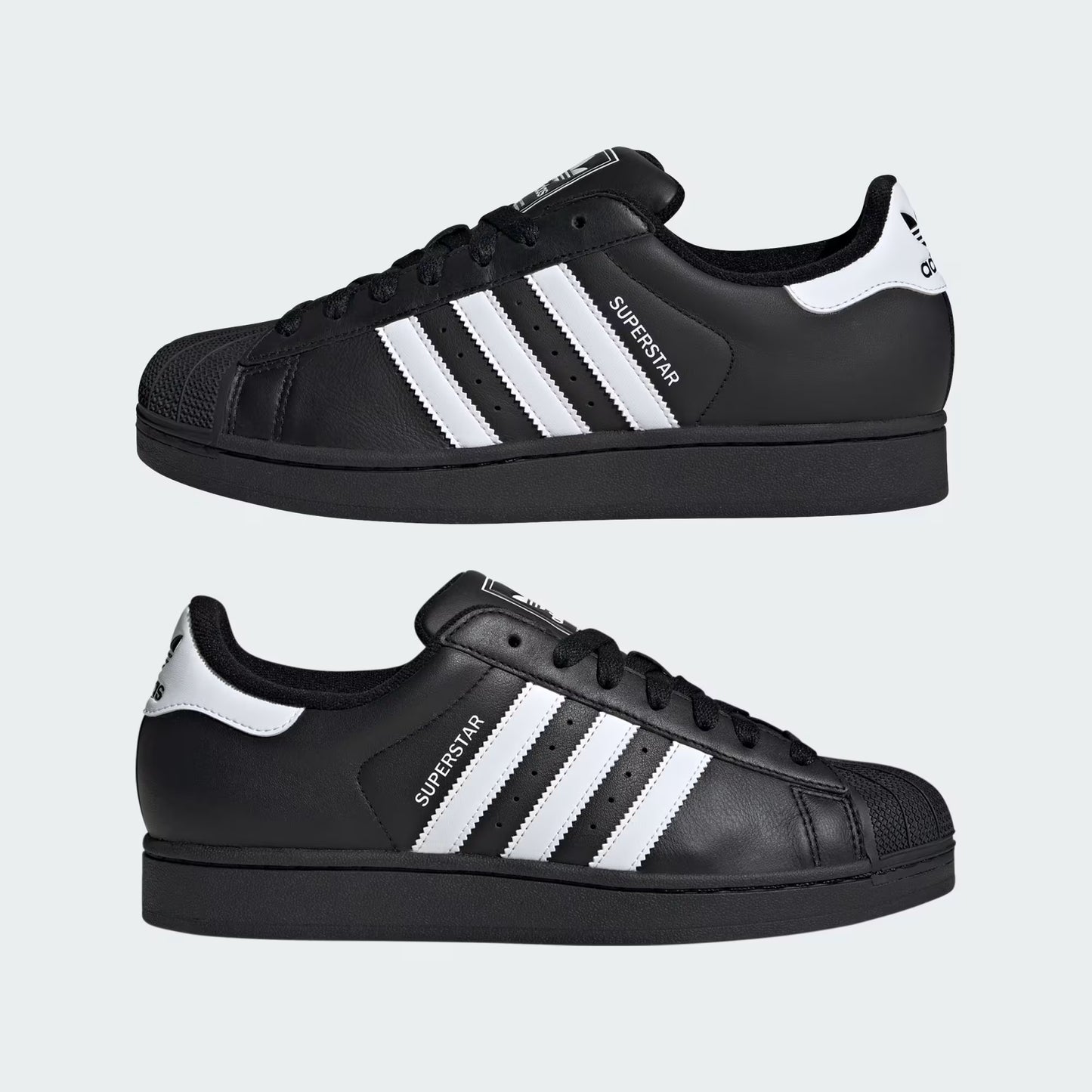 Adidas Superstar II Black Trainers