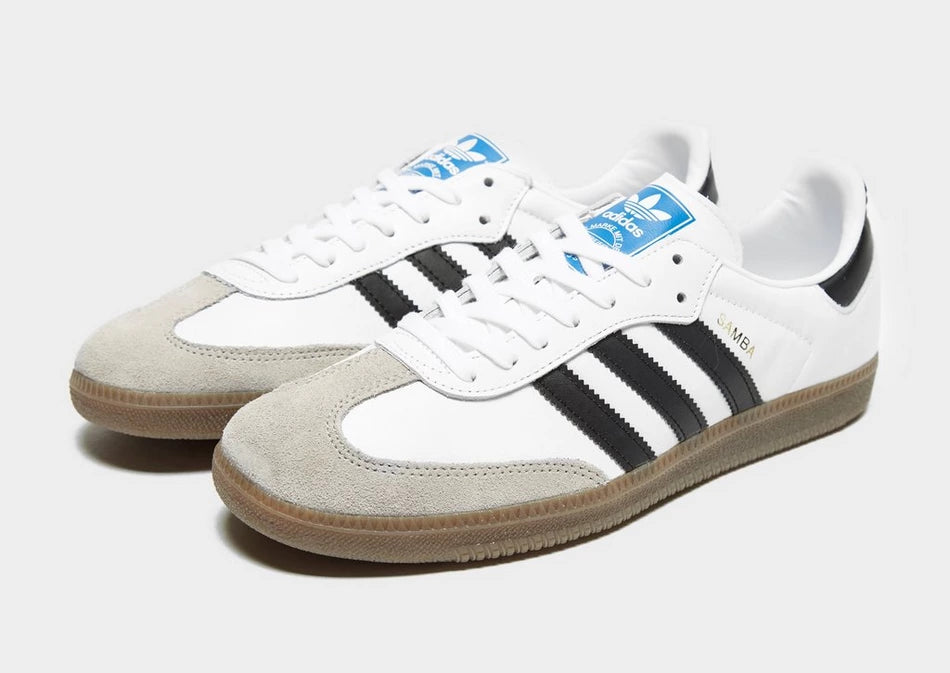 Adidas Samba white and black classic trainers