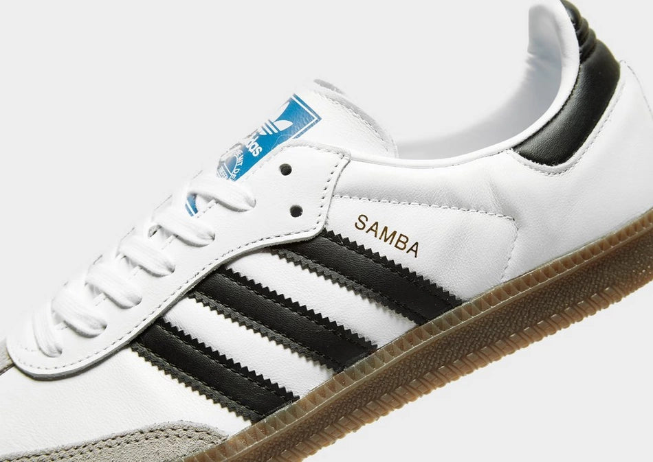 Adidas Samba white and black classic trainers