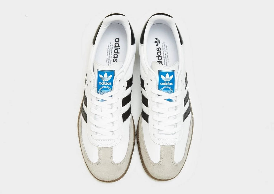 Adidas Samba white and black classic trainers